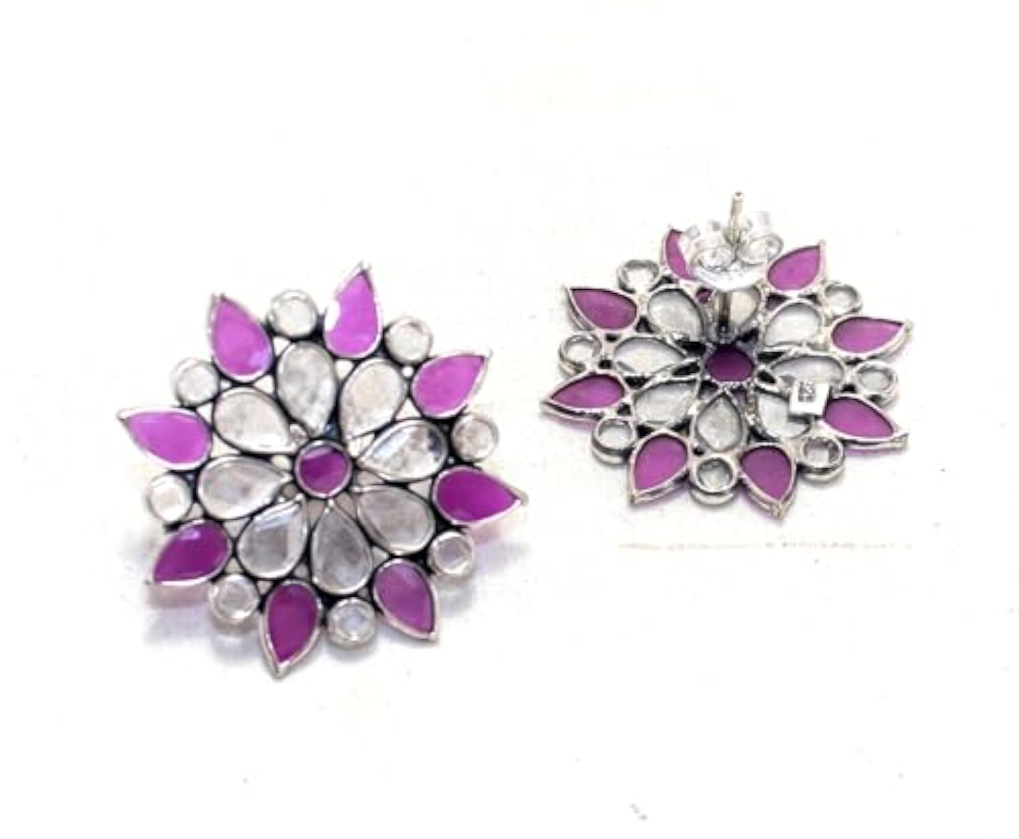 925 Sterling Silver Cubic Zirconia Stud Earrings